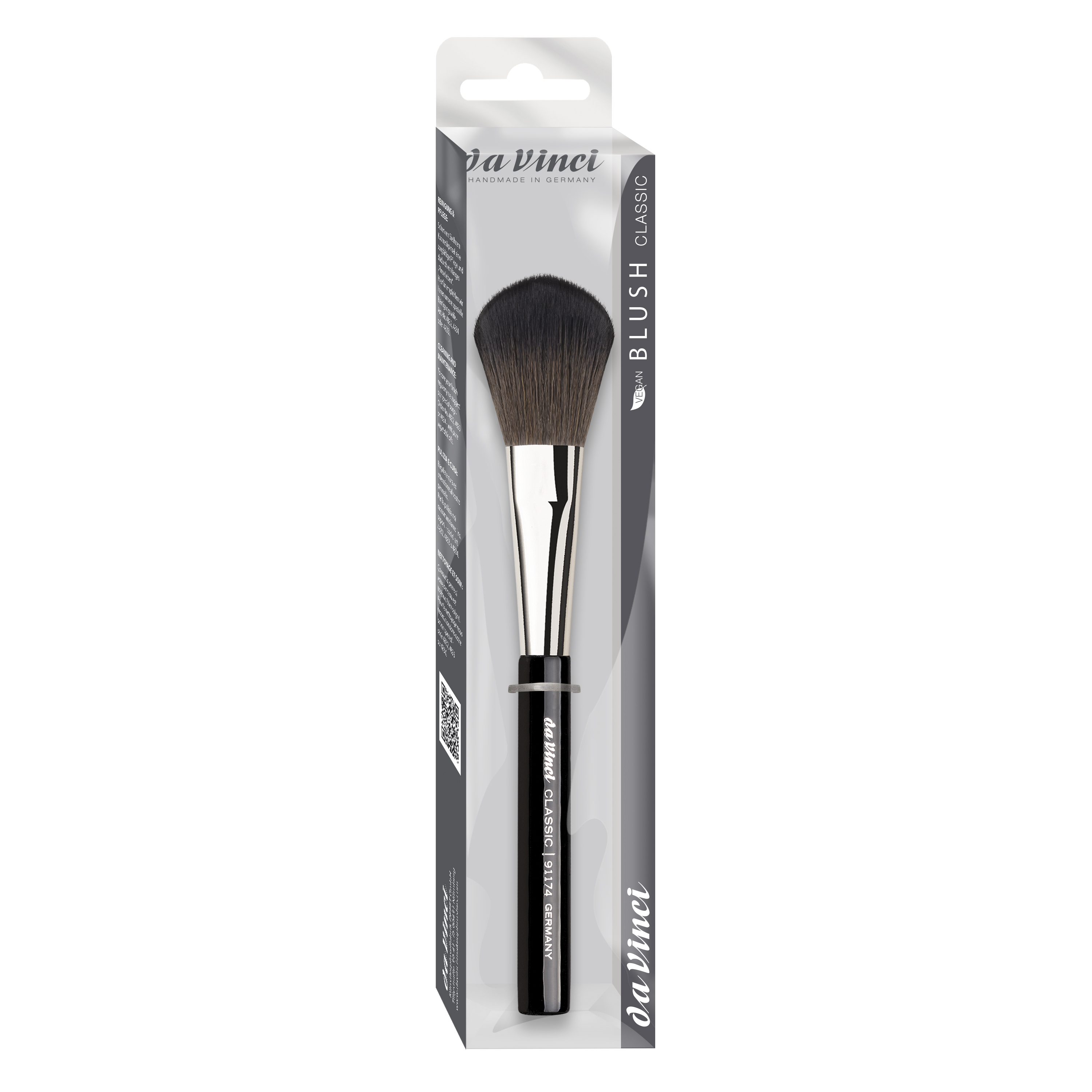 CLASSIC Puder- und Rougepinsel, extrafeine, wellige Kunstfasern