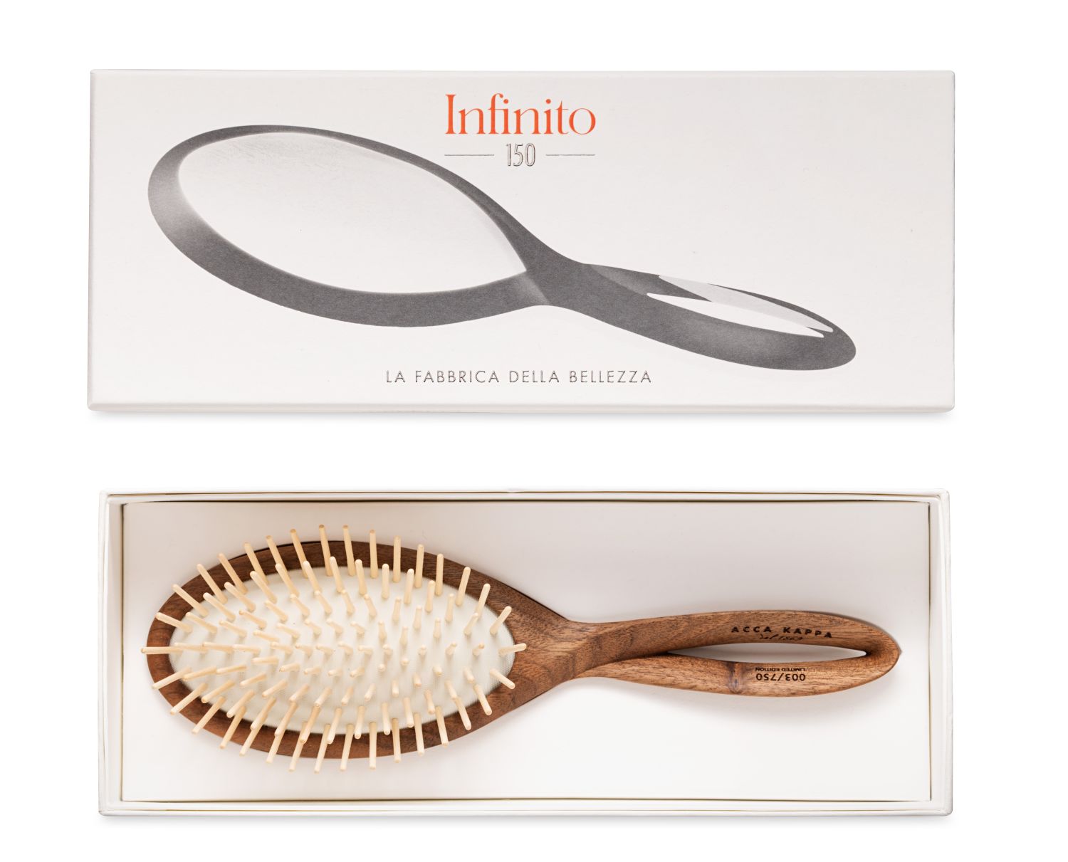 Infinito Hairbrush hornbean pins