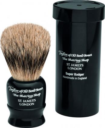 Taylor Travel Shaving Brush Badger black 